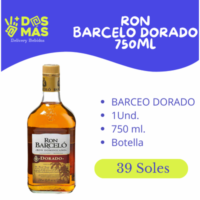 Ron Barcelo Dorado 750ml