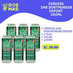 Dab Dortmunder Six Pack 500 ml Latas