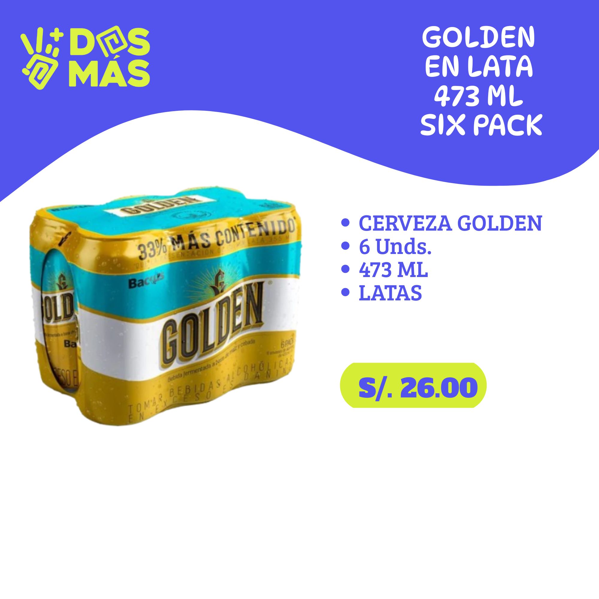 Golden Six Pack 473ml