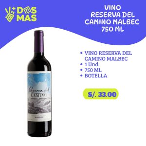 Vino Reserva del Camino Malbec