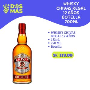 Whisky Chivas Regal 12 años