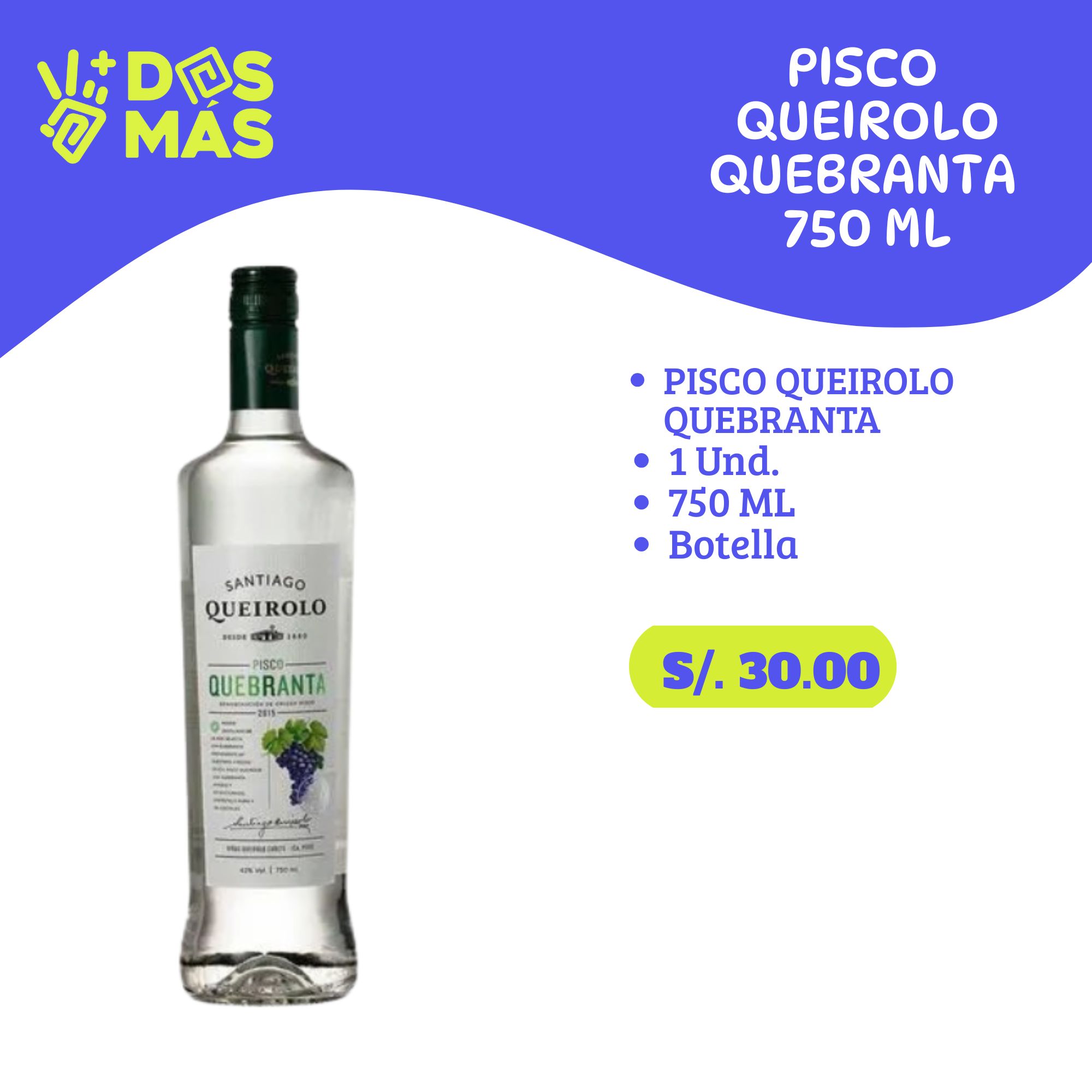Pisco Queirolo Quebranta