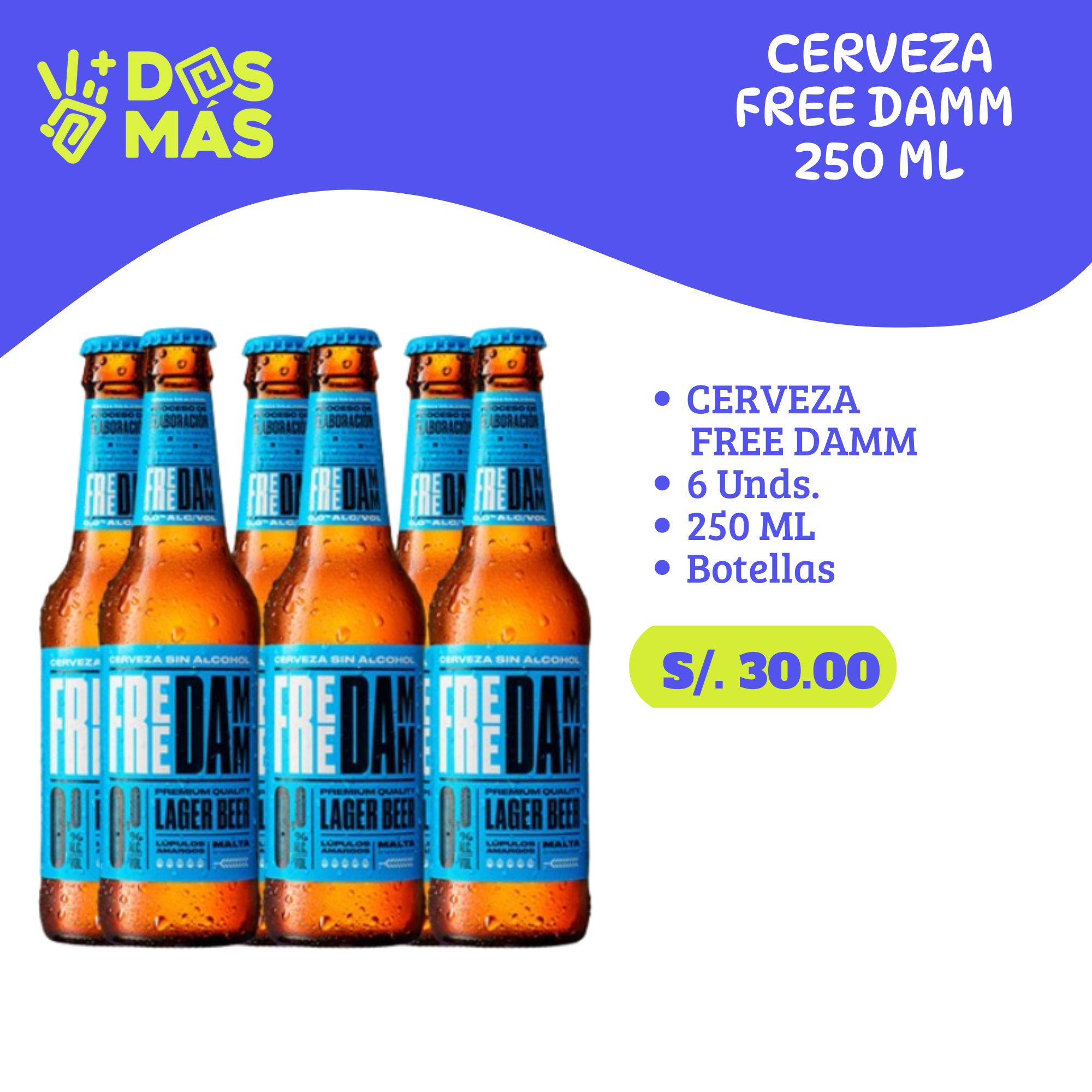 Free Damm – Cerveza 0% Alcohol