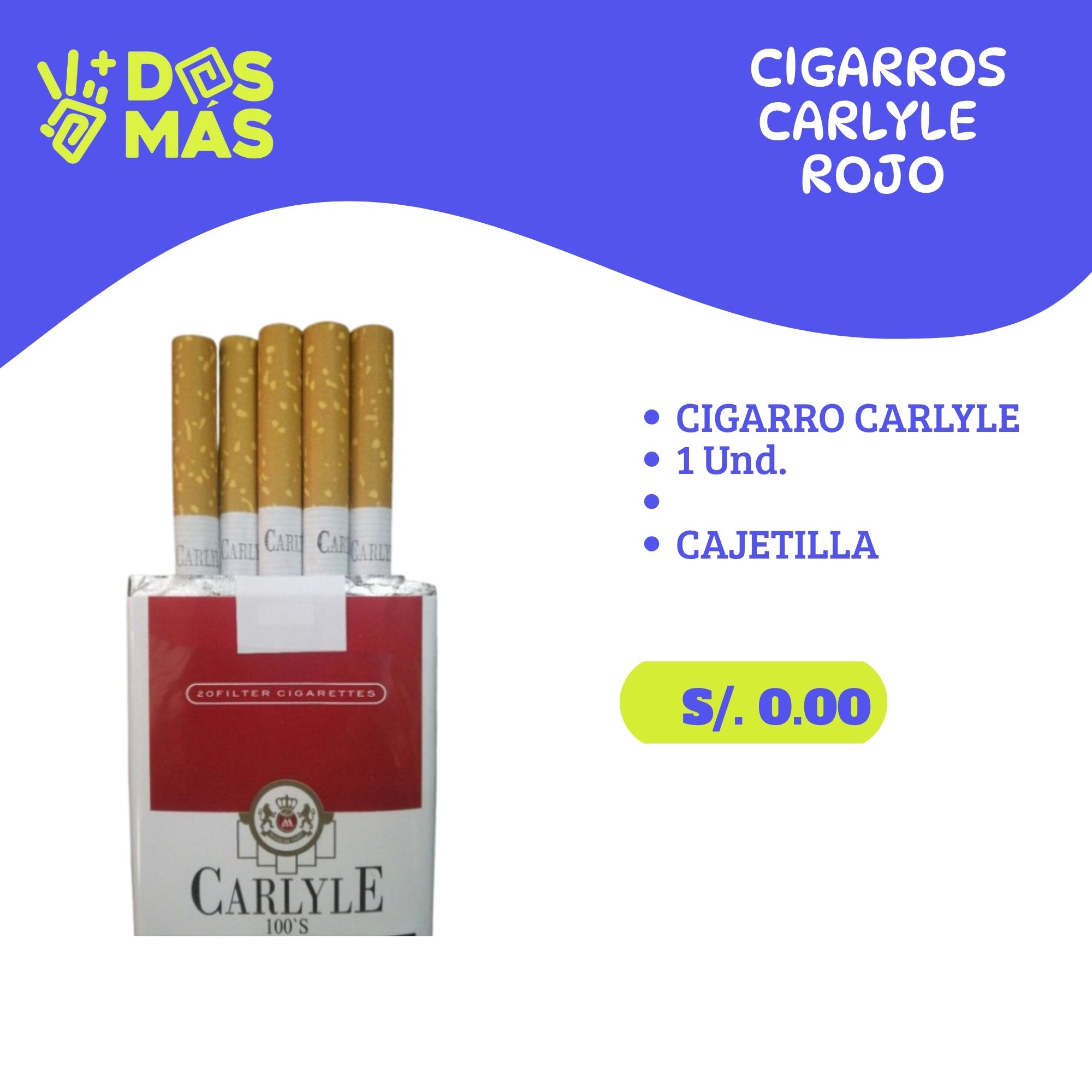 CARLYLE ROJO 20 UN (copia)