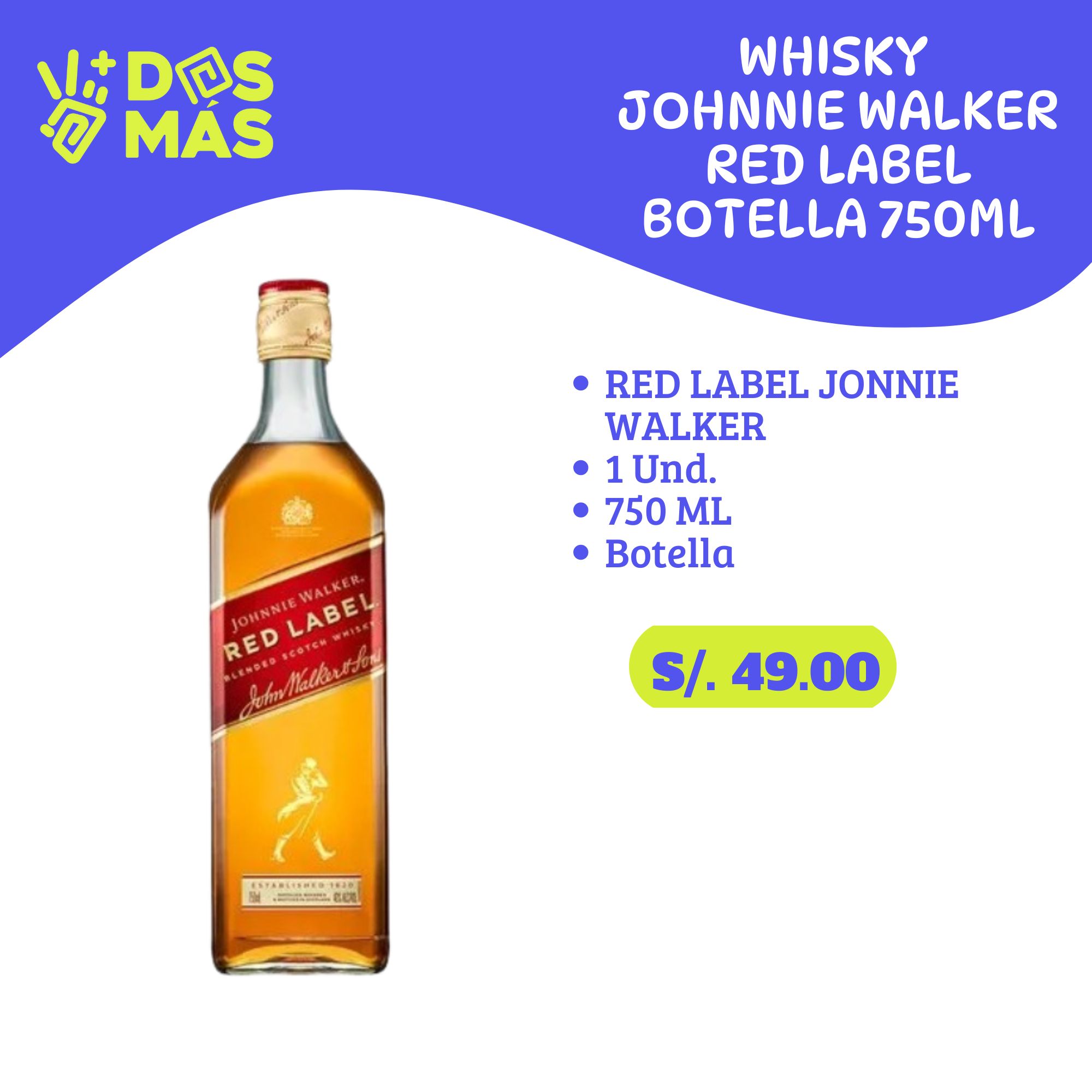 Whisky Red Label Johnnie Walker