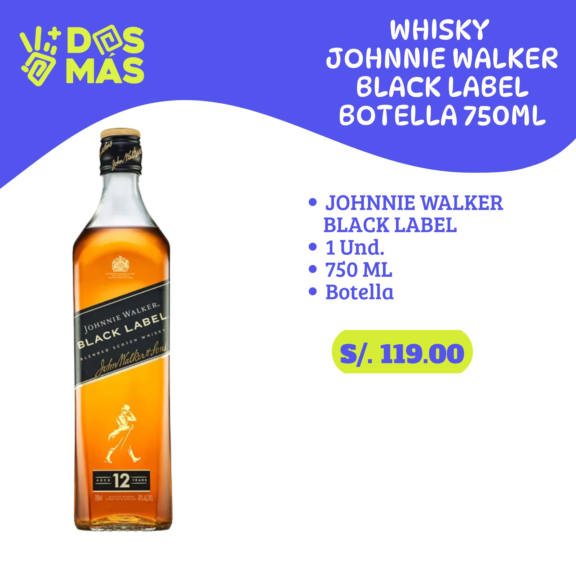 Whisky Black Label Johnnie Walker