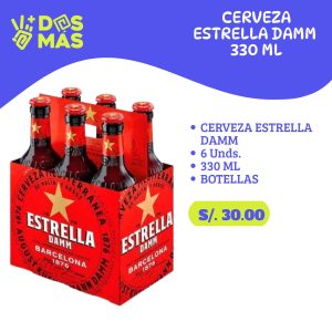Estrella Damm SixPack 330 ml Botella